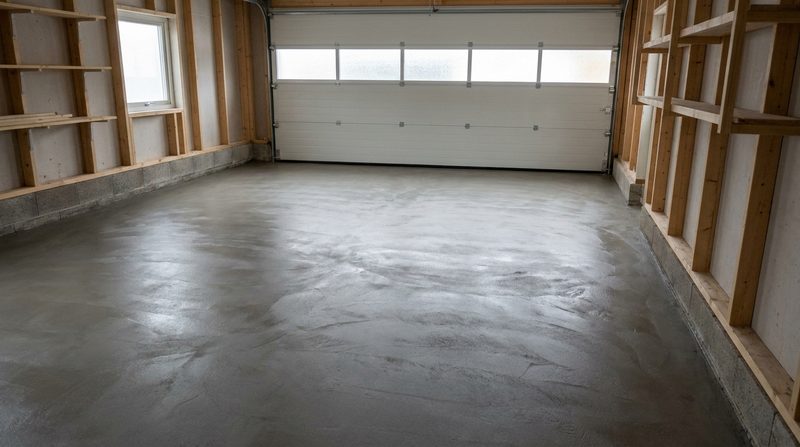 Betonggolv i garage och källare